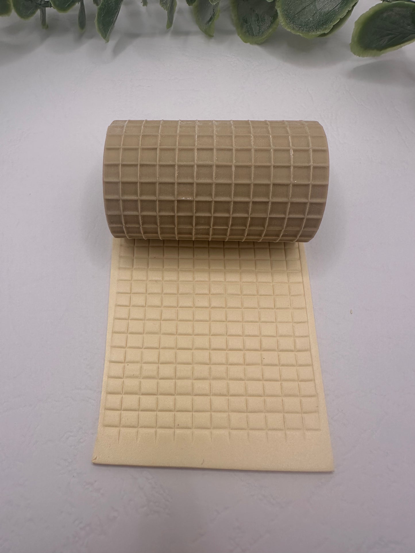 Tiny Square Tiles Polymer Clay / Cookie Dough Texture Roller