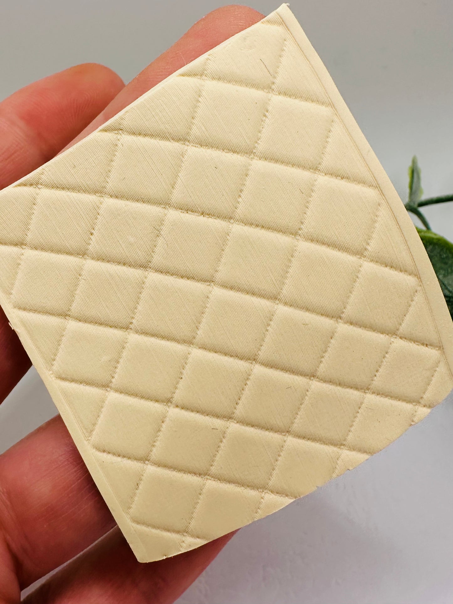 Diamond Leather Polymer Clay/Cookie Dough Texture Roller