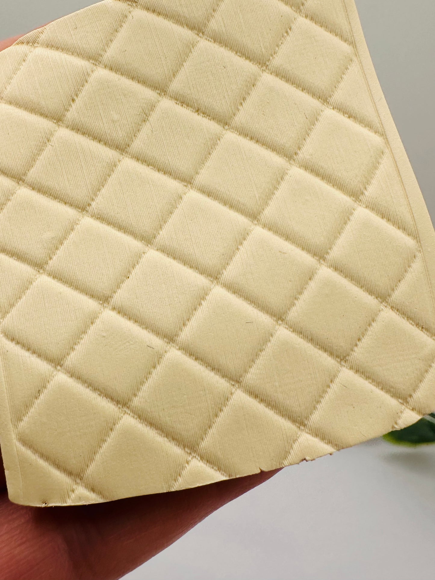 Diamond Leather Polymer Clay/Cookie Dough Texture Roller