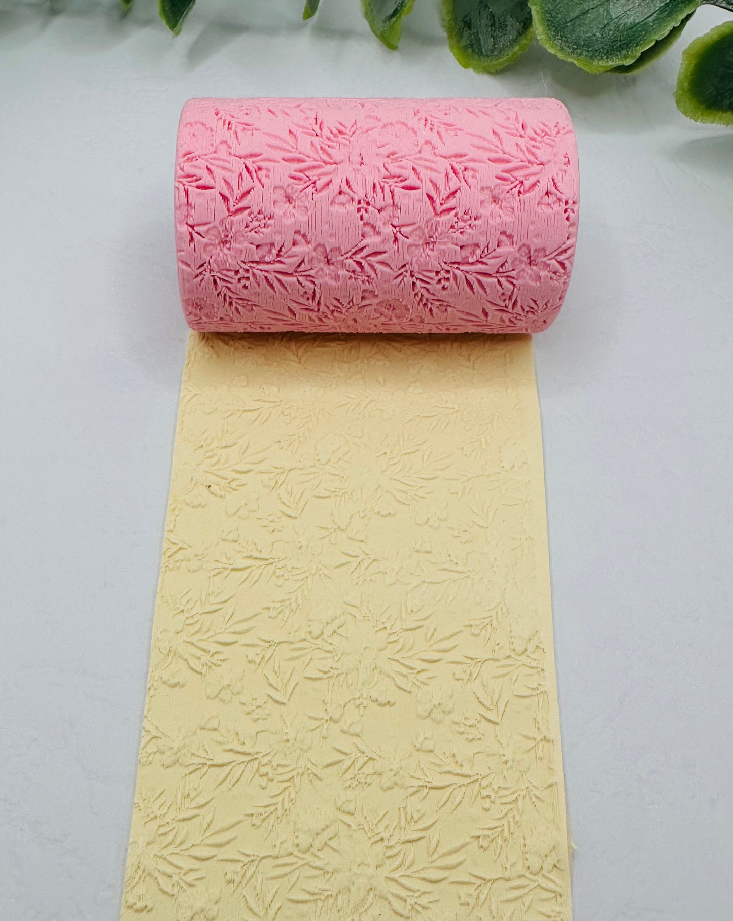 Wildflowers Polymer Clay / Cookie Dough Texture Roller