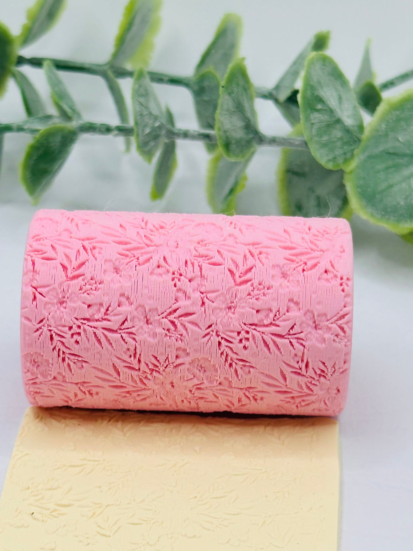 Wildflowers Polymer Clay / Cookie Dough Texture Roller