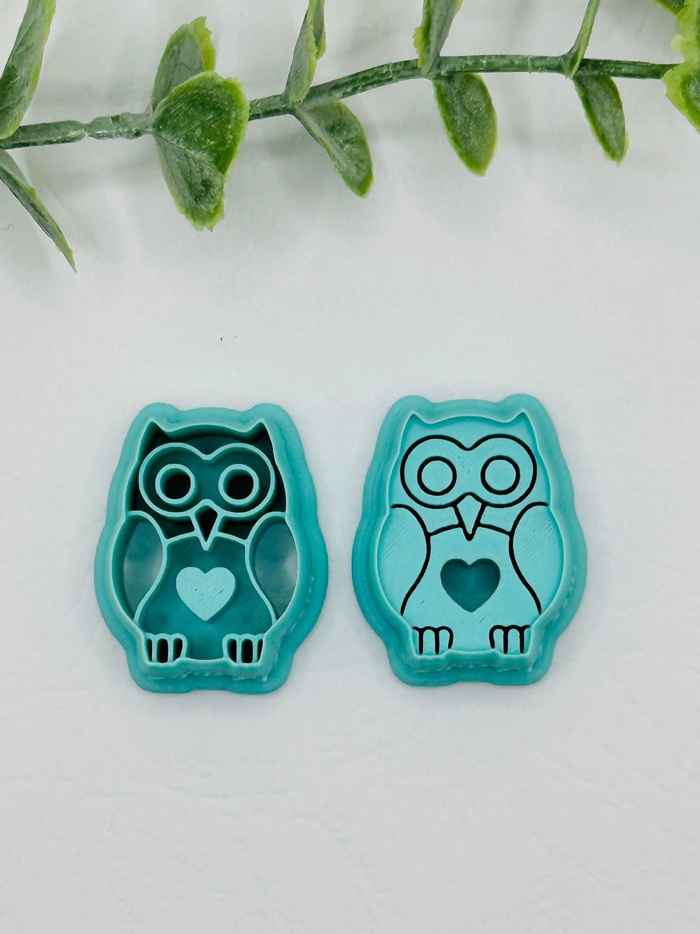 Owl Love Cookie Cutter / Polymer Clay Cutter