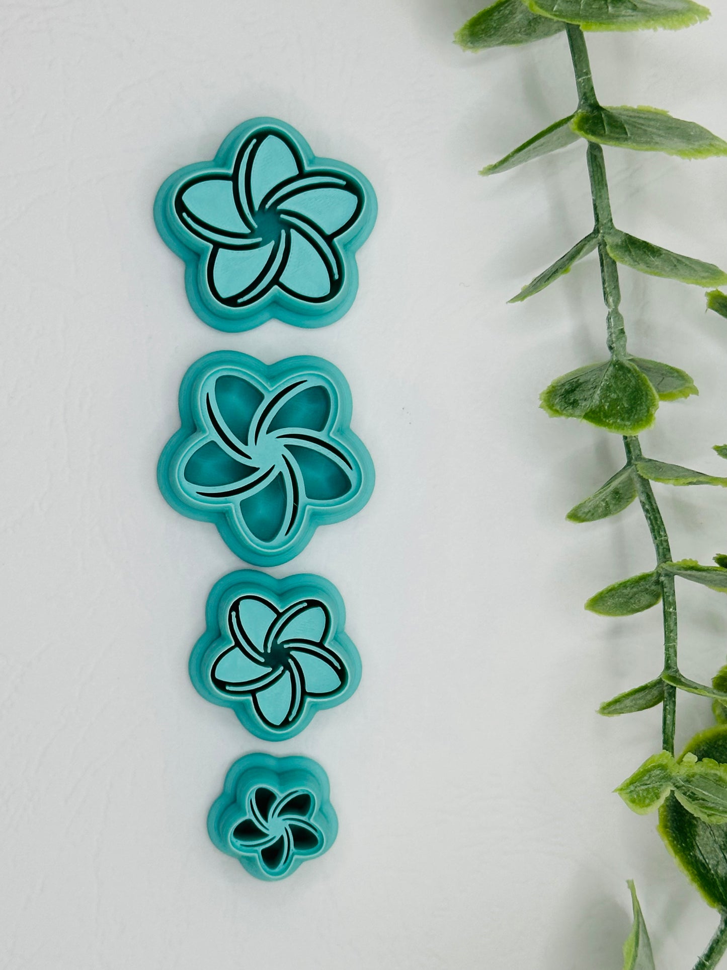 Plumeria Cookie Cutter / Polymer Clay Cutter