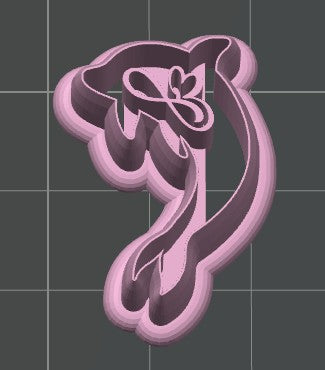 Infinity Heart Dolphin Cookie Cutter / Polymer Clay Cutter