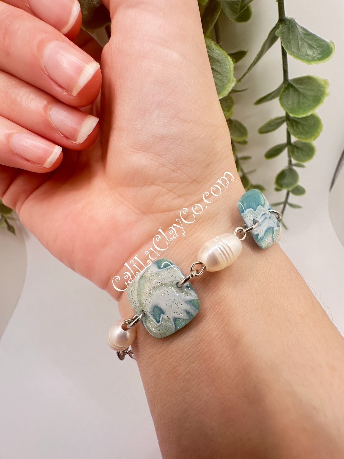 Ocean Story Bracelet with Freshwater Pearls