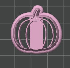Pumpkin 1 Cookie Cutter / Polymer Clay Cutter