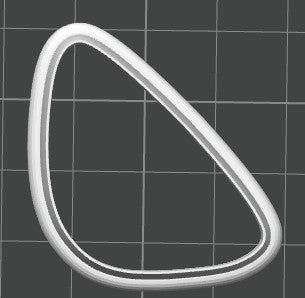 Organic Triangle Clay Cutter