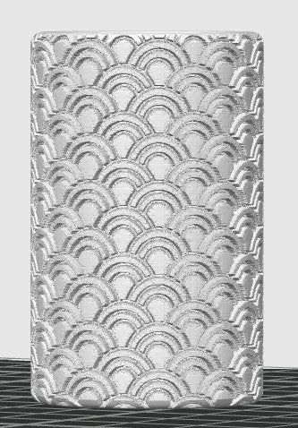 Semicircle Waves Polymer Clay / Cookie Dough Texture Roller