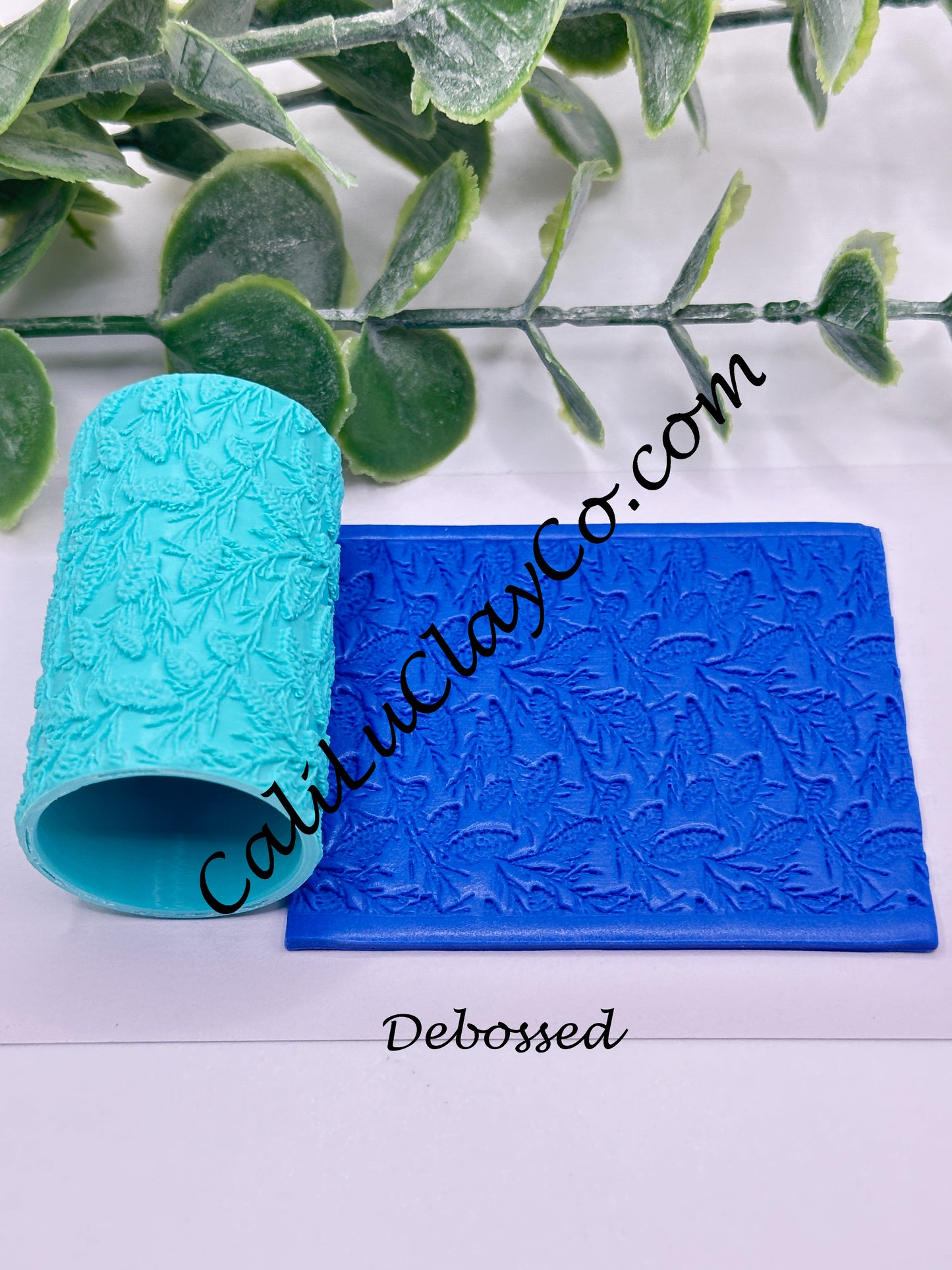 Pinecone Branches Texture Roller for Polymer Clay/Fondant/Cookie Dough