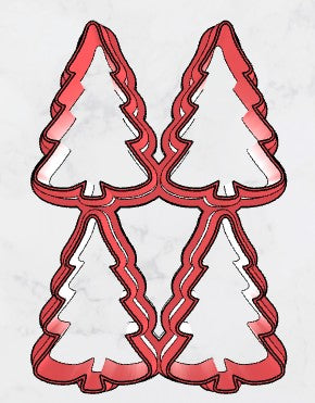 Christmas Tree #1 Multi Cookie Cutter / Polymer Clay Cutter