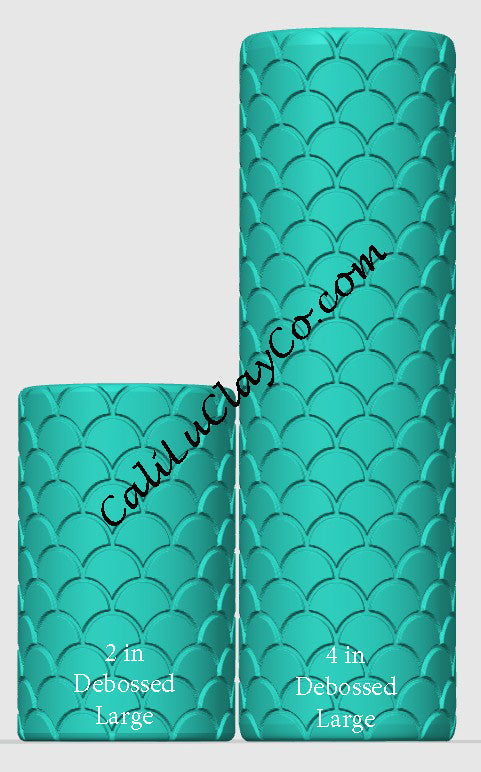 Mermaid Scales (Large) Texture Roller for Polymer Clay/Fondant/Cookie Dough