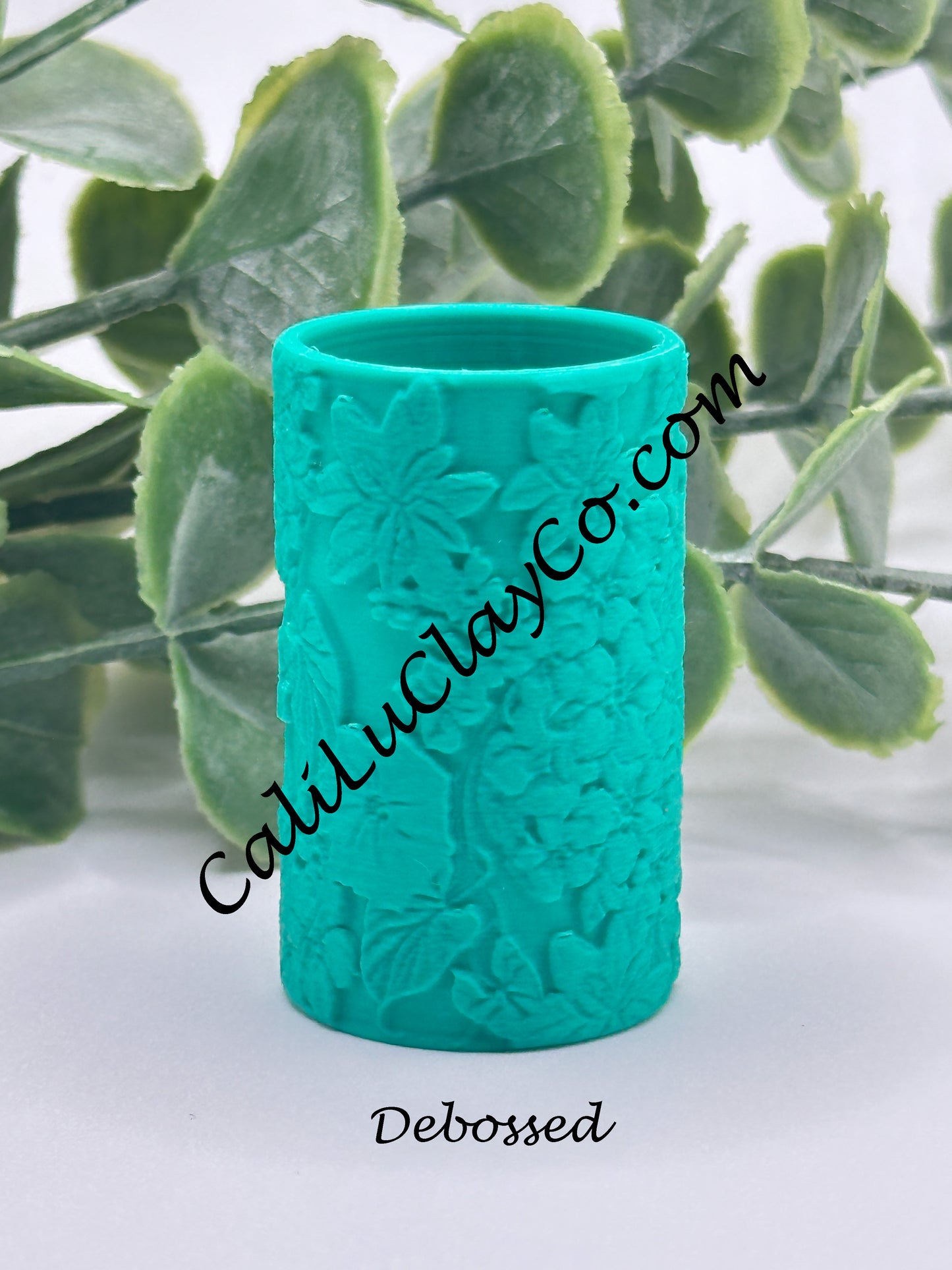 Hydrangeas Floral Polymer Clay / Cookie Dough Texture Roller