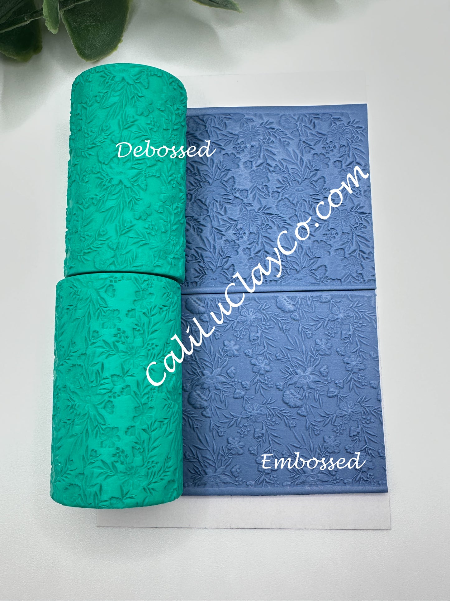 Wildflowers Polymer Clay / Cookie Dough Texture Roller