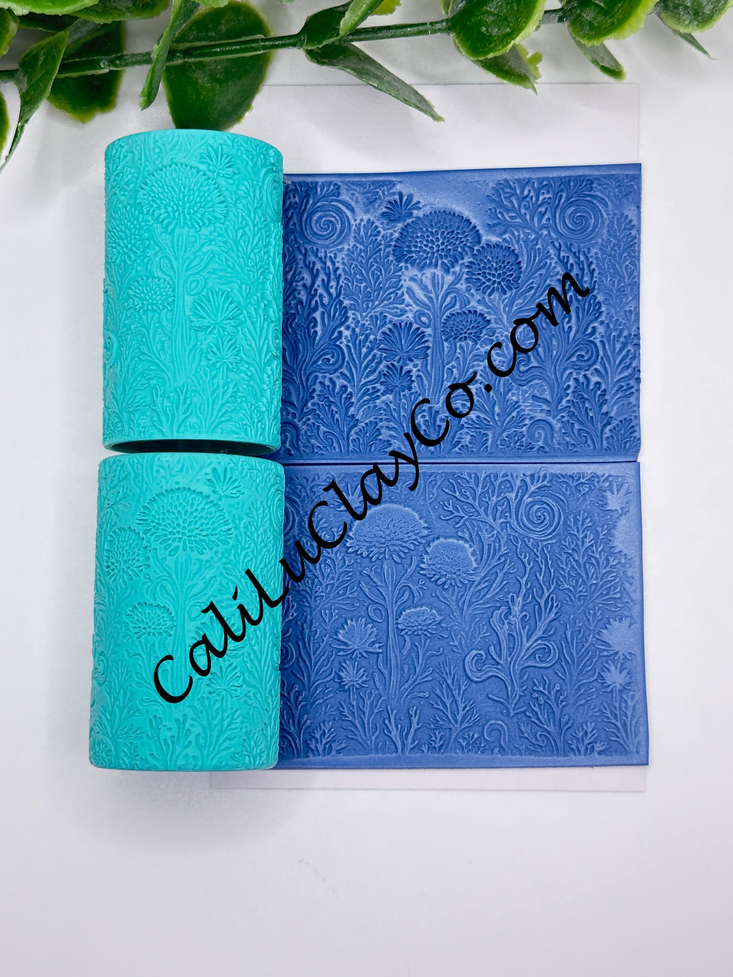 Underwater Botanicals Texture Roller for Polymer Clay/Fondant/Cookie Dough