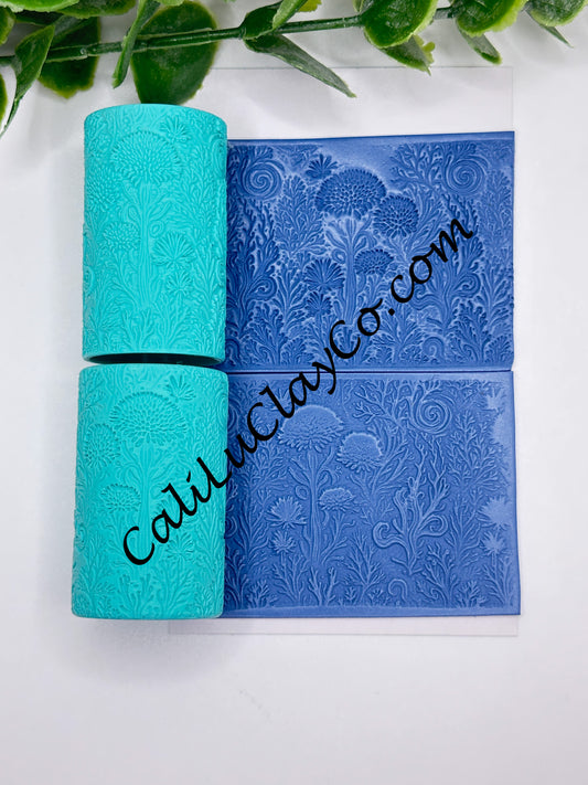 Underwater Botanicals Texture Roller for Polymer Clay/Fondant/Cookie Dough