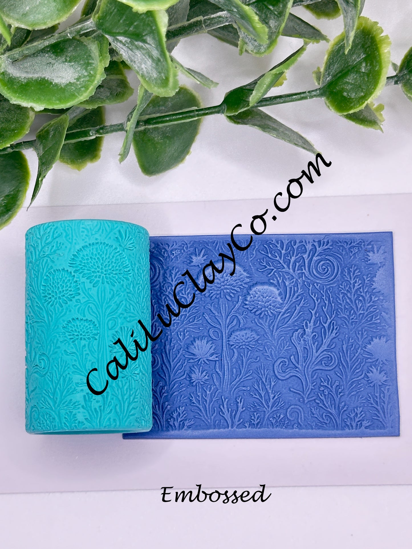 Underwater Botanicals Texture Roller for Polymer Clay/Fondant/Cookie Dough