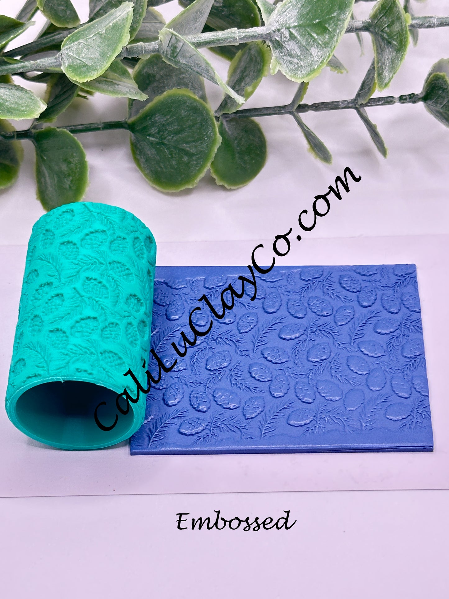 Pinecones & Pineneedles Texture Roller for Polymer Clay/Fondant/Cookie Dough