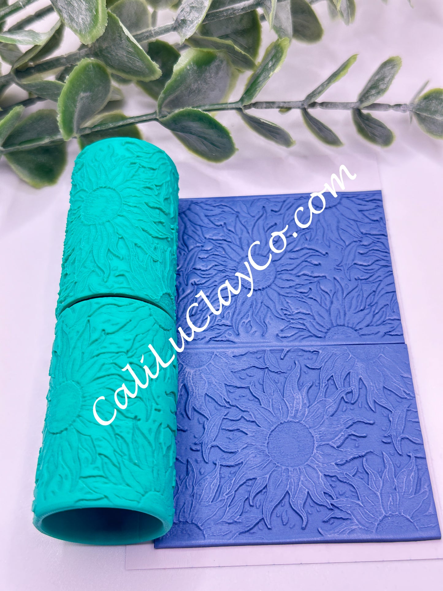 Flowy Sunflower Texture Roller for Polymer Clay/Fondant/Cookie Dough