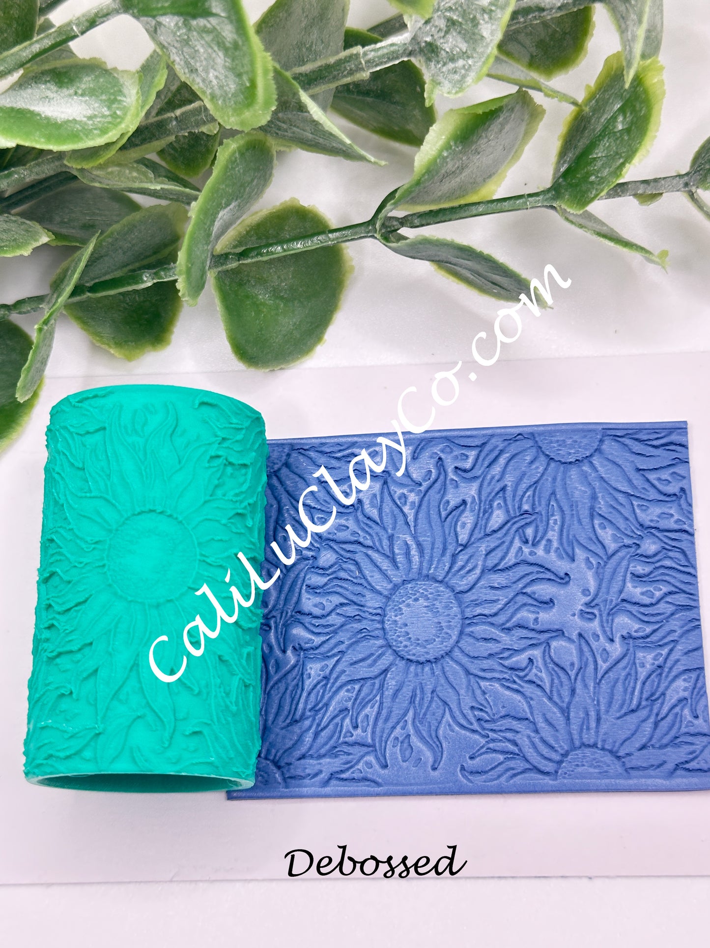 Flowy Sunflower Texture Roller for Polymer Clay/Fondant/Cookie Dough