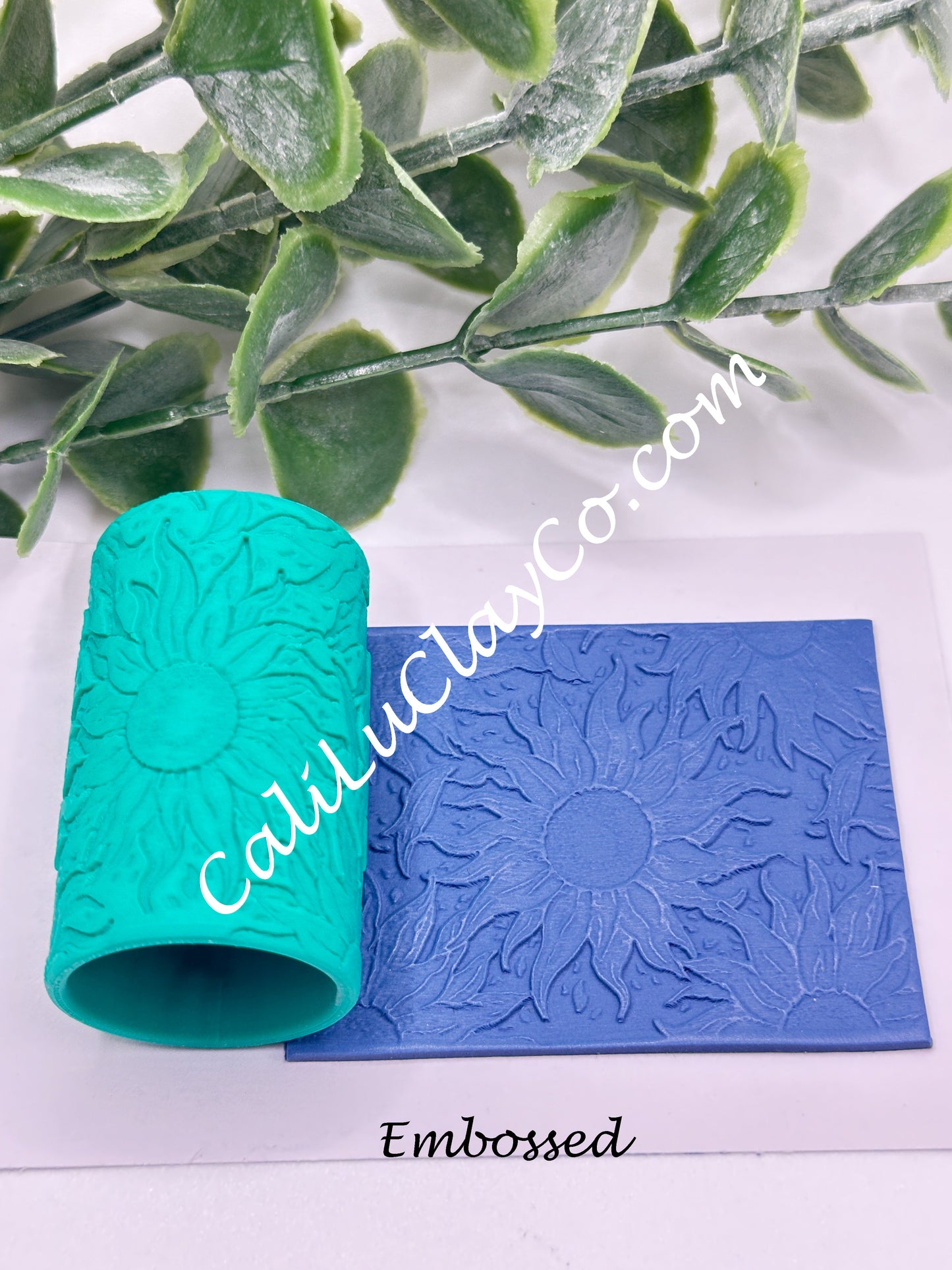 Flowy Sunflower Texture Roller for Polymer Clay/Fondant/Cookie Dough