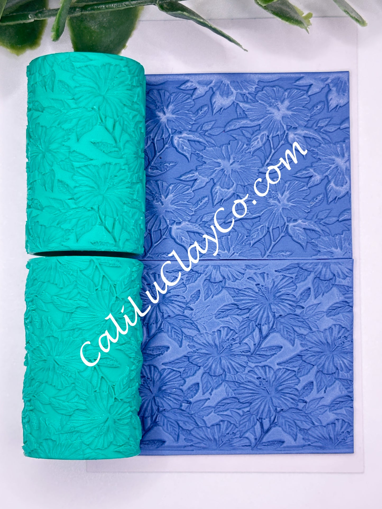 Hibiscus Texture Roller for Polymer Clay/Fondant/Cookie Dough
