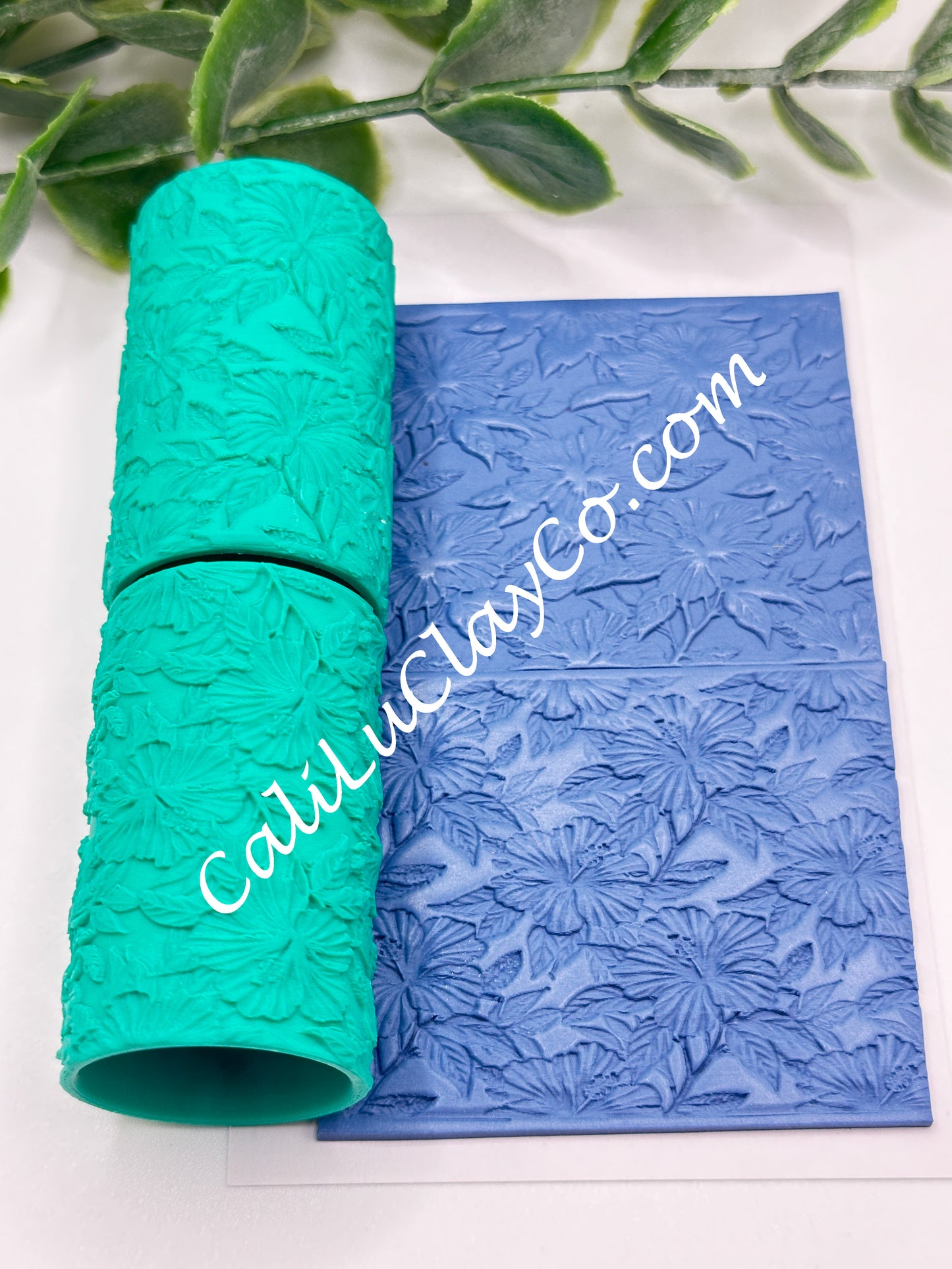 Hibiscus Texture Roller for Polymer Clay/Fondant/Cookie Dough