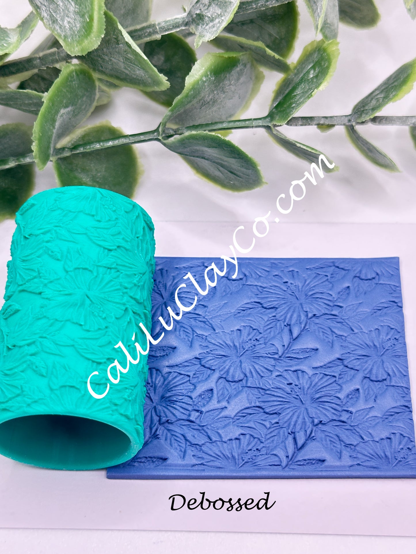 Hibiscus Texture Roller for Polymer Clay/Fondant/Cookie Dough