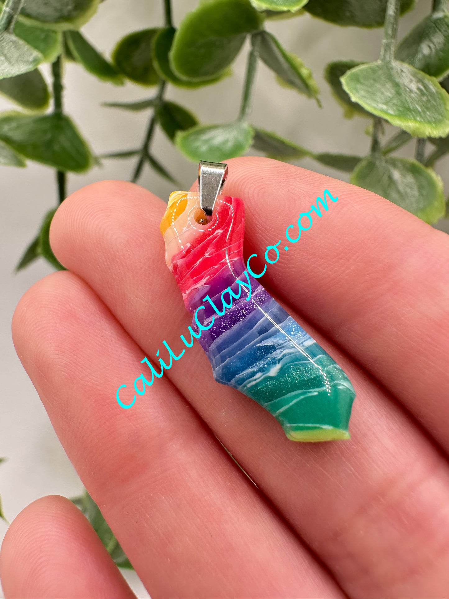 Rainbow California Pendant #3