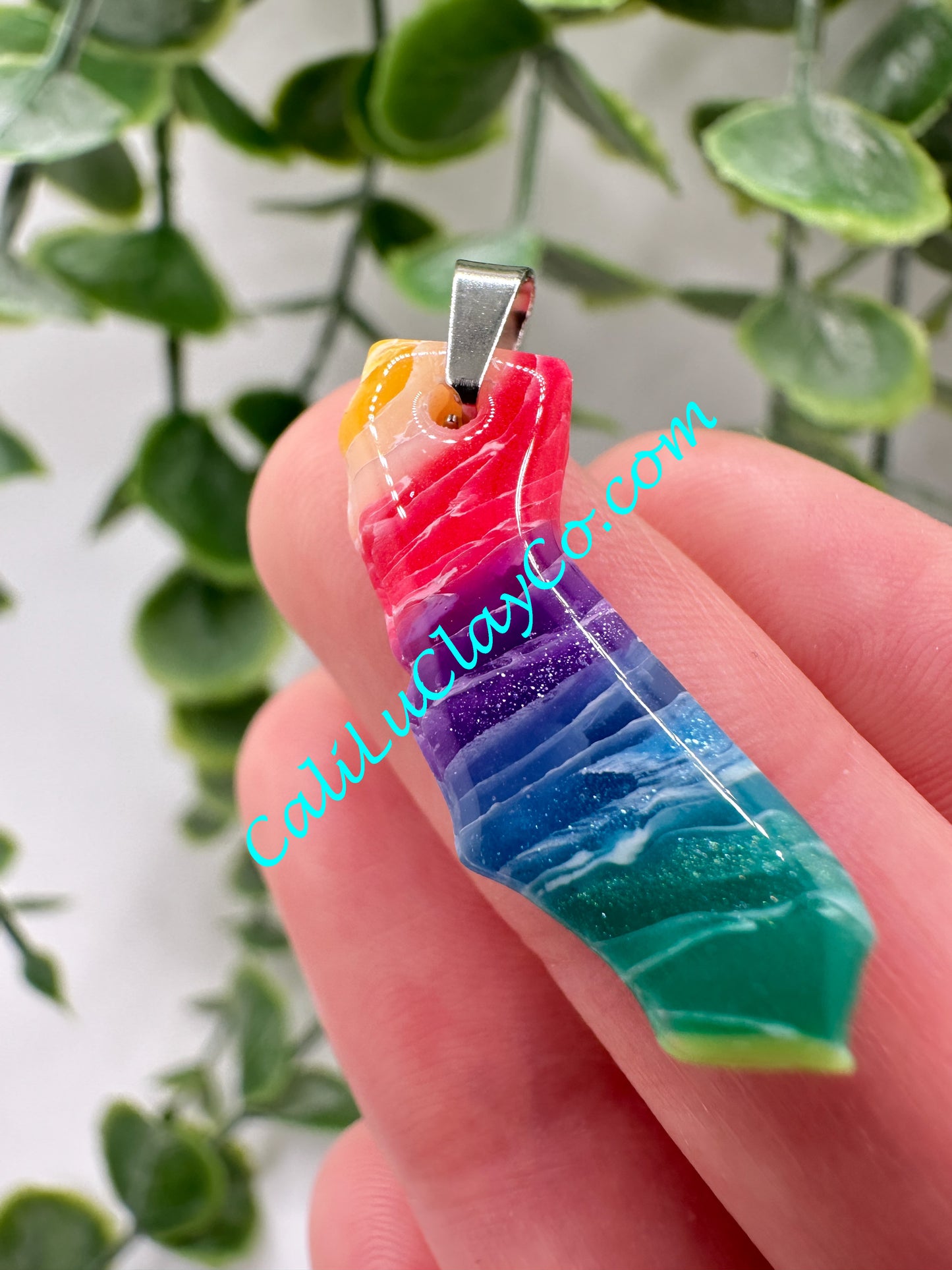 Rainbow California Pendant #3