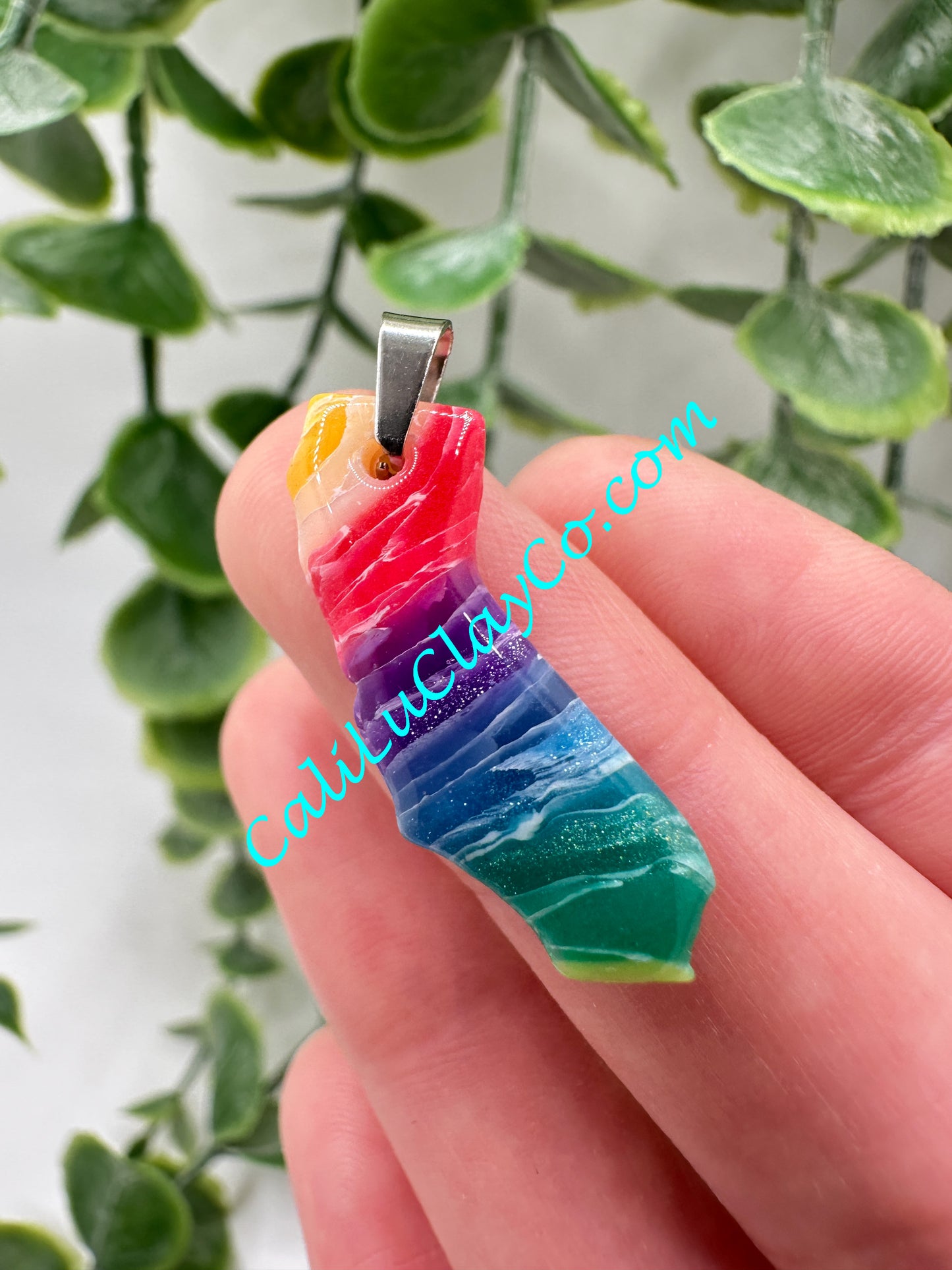 Rainbow California Pendant #3