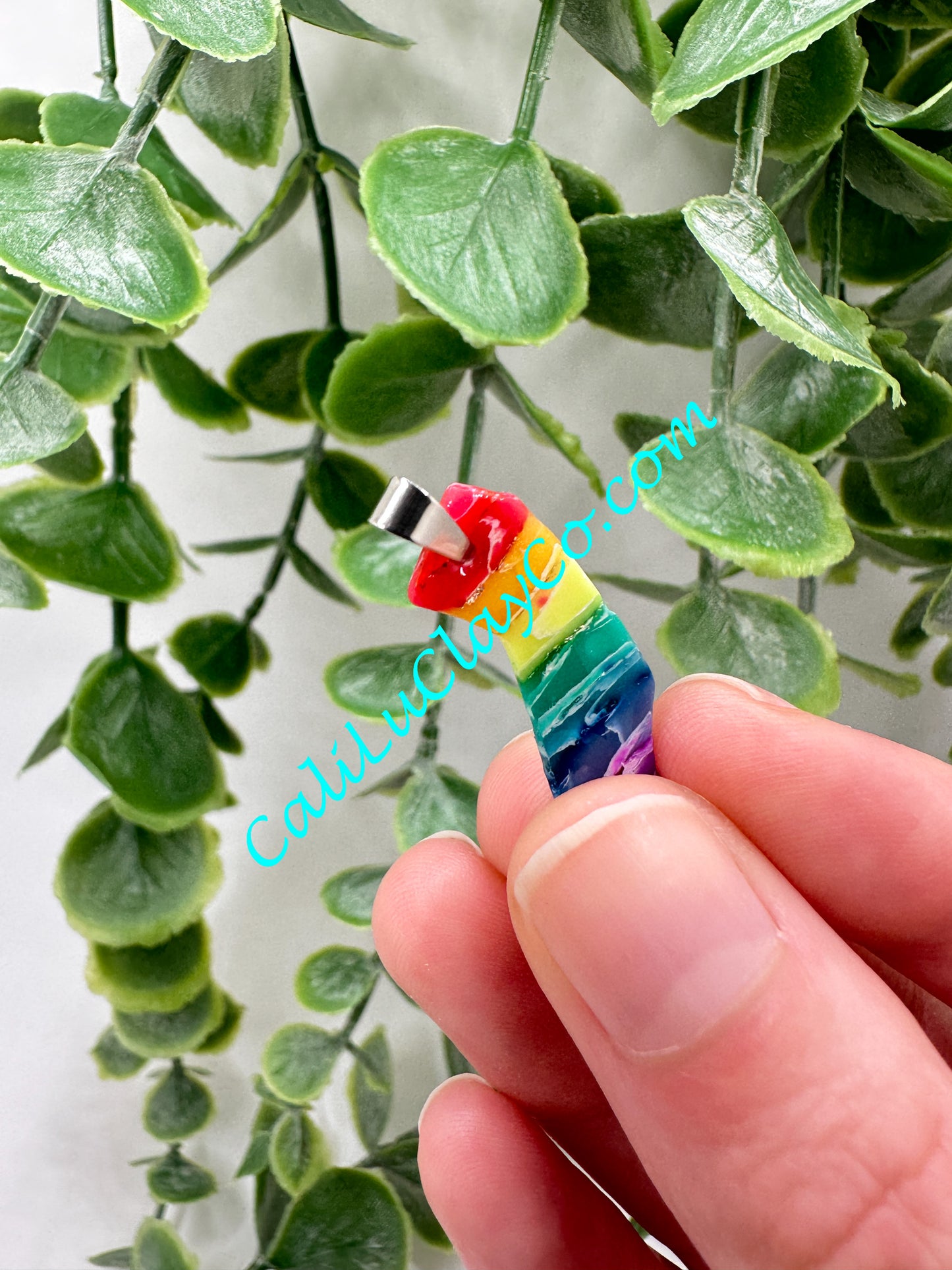 Glittery Rainbow California Pendant #1