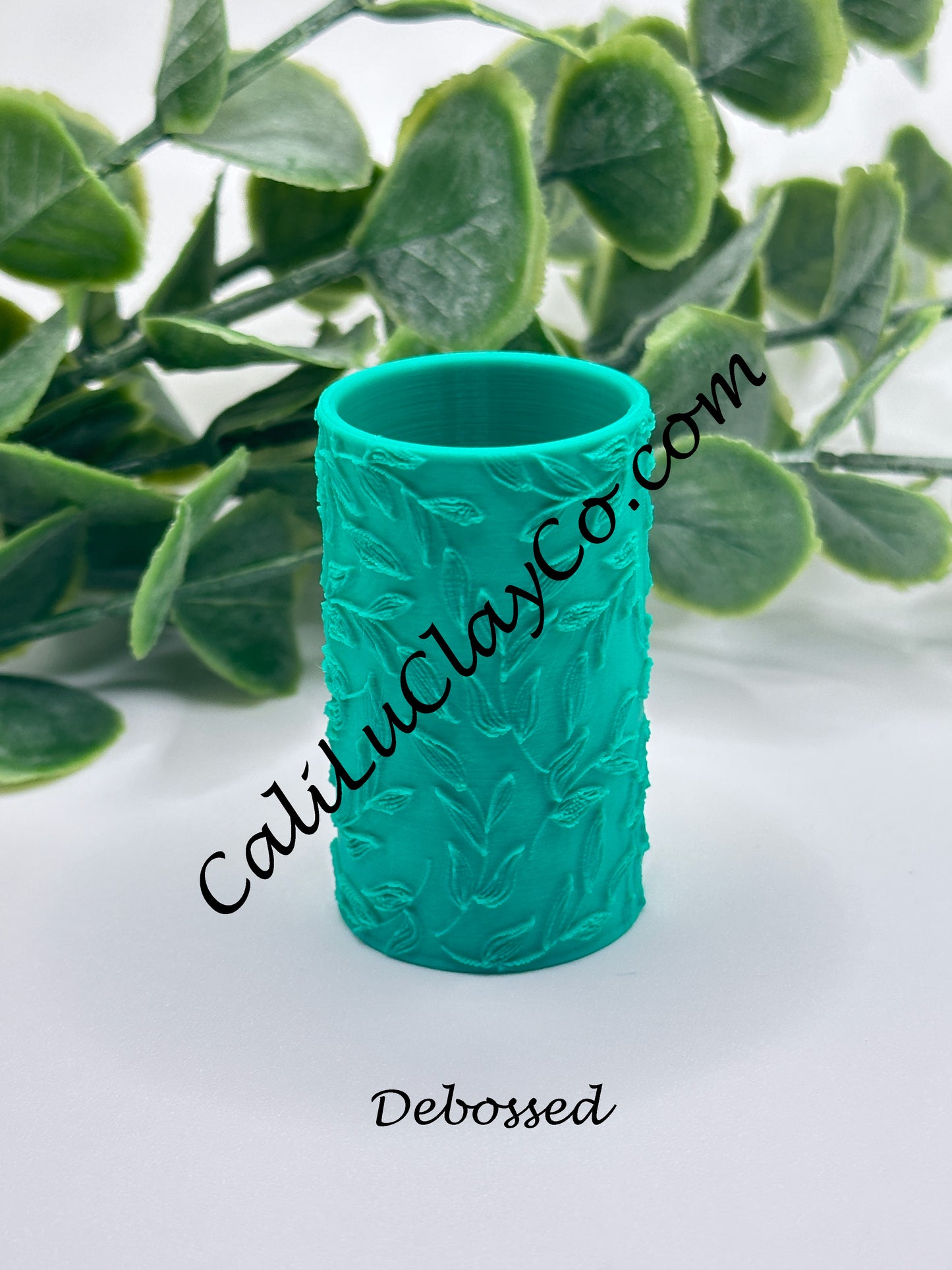 Flowy Leaves Polymer Clay / Cookie Dough Texture Roller