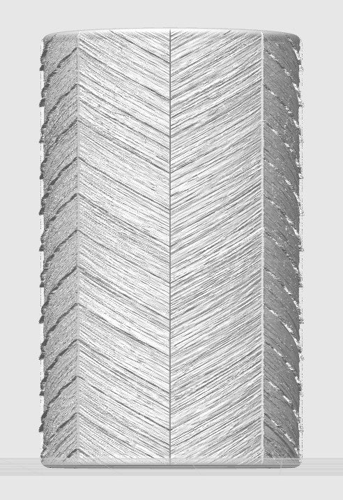 Chevron Wood Grain Polymer Clay/Cookie Dough Texture Roller