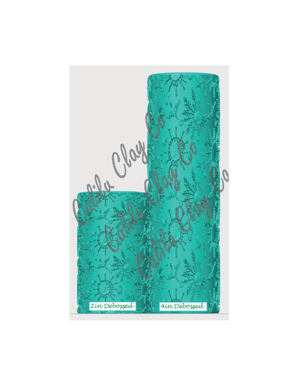 Celestial Winter Polymer Clay / Cookie Dough Texture Roller