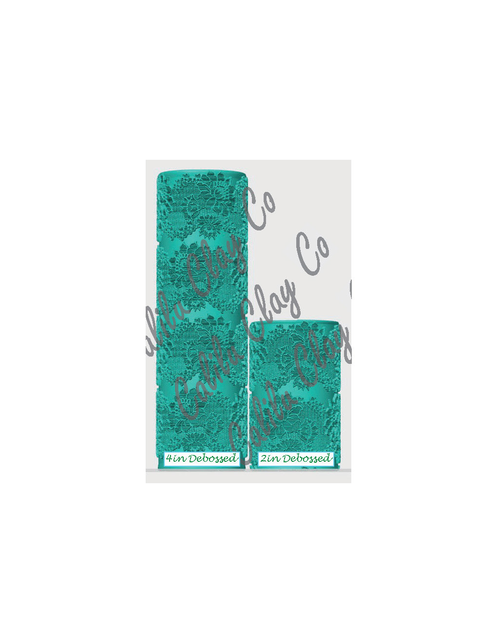 Floral Lace #1 Texture Roller for Polymer Clay/Fondant/Cookie Dough