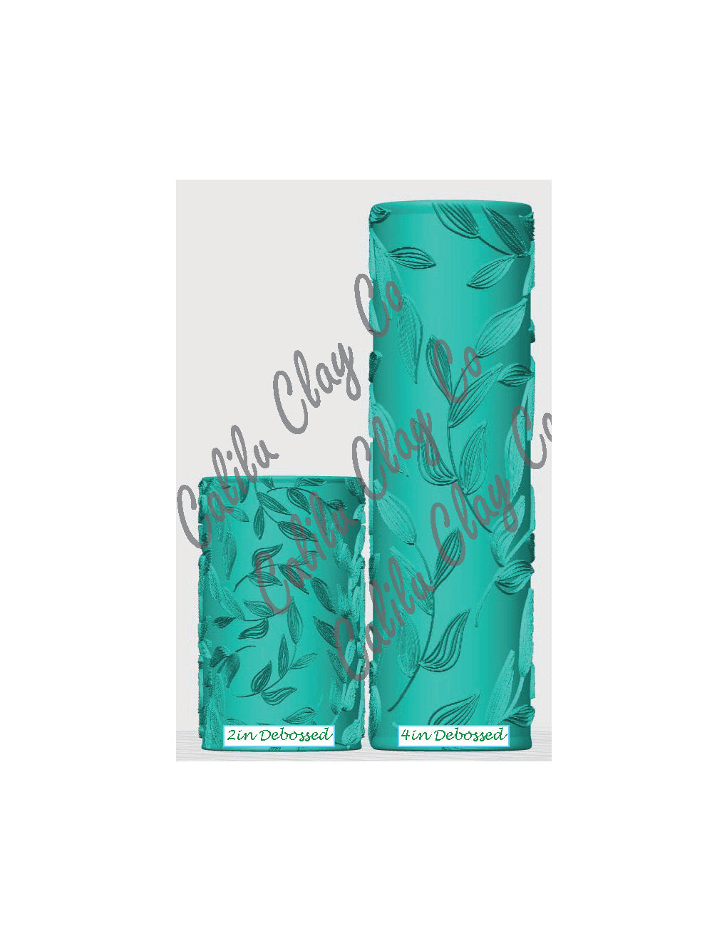 Flowy Leaves Polymer Clay / Cookie Dough Texture Roller