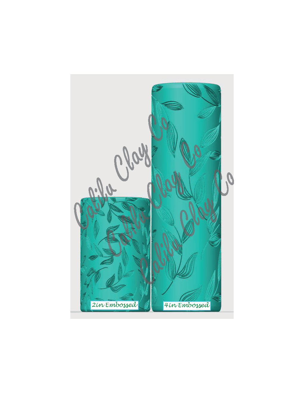 Flowy Leaves Polymer Clay / Cookie Dough Texture Roller