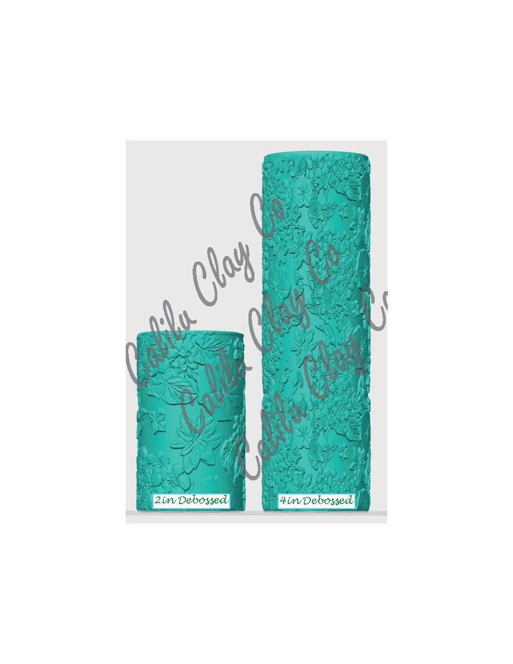 Hydrangeas Floral Polymer Clay / Cookie Dough Texture Roller