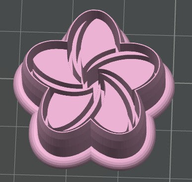 Plumeria Cookie Cutter / Polymer Clay Cutter