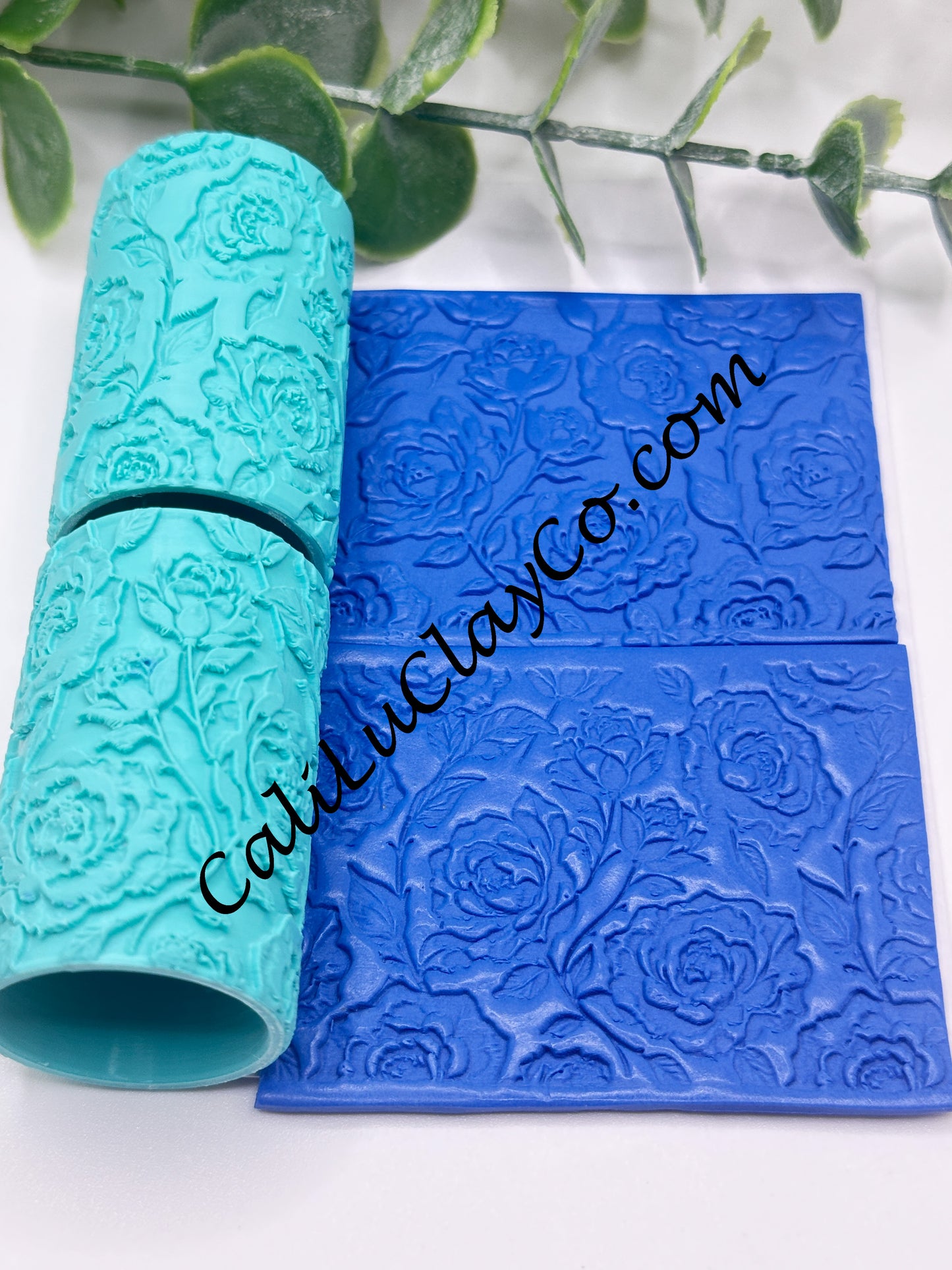 Heirloom Roses #2 Texture Roller for Polymer Clay/Fondant/Cookie Dough