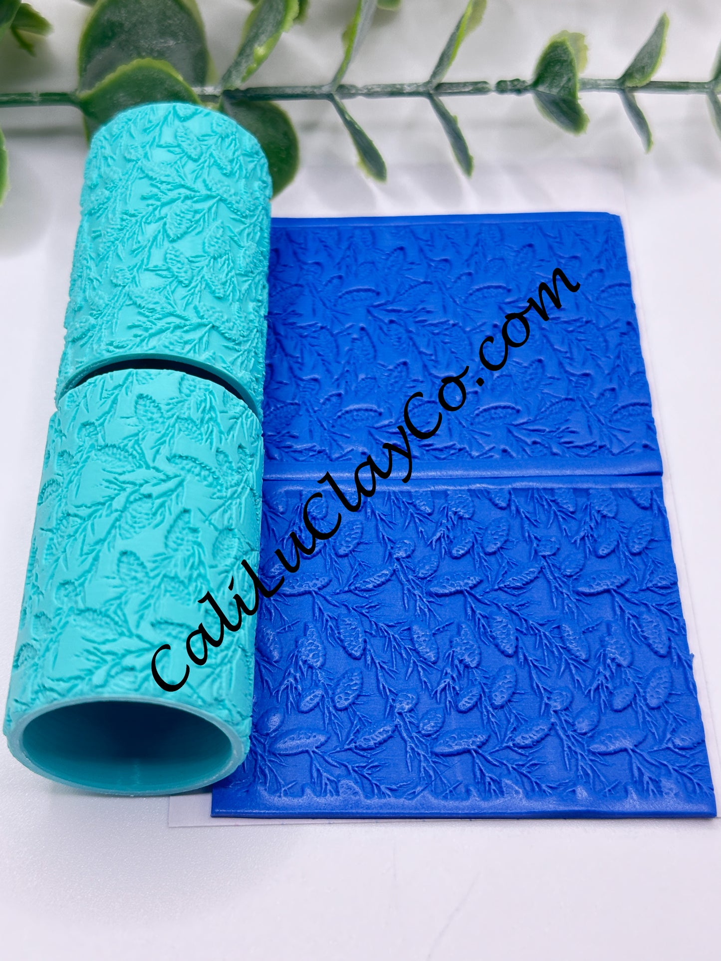 Pinecone Branches Texture Roller for Polymer Clay/Fondant/Cookie Dough