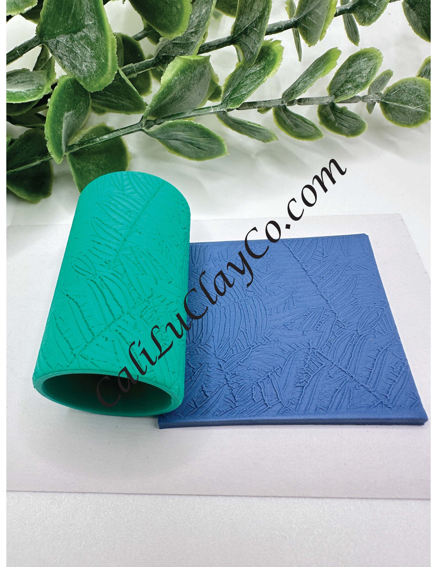 Tropical Leaves  Polymer Clay / Cookie Dough Texture Roller