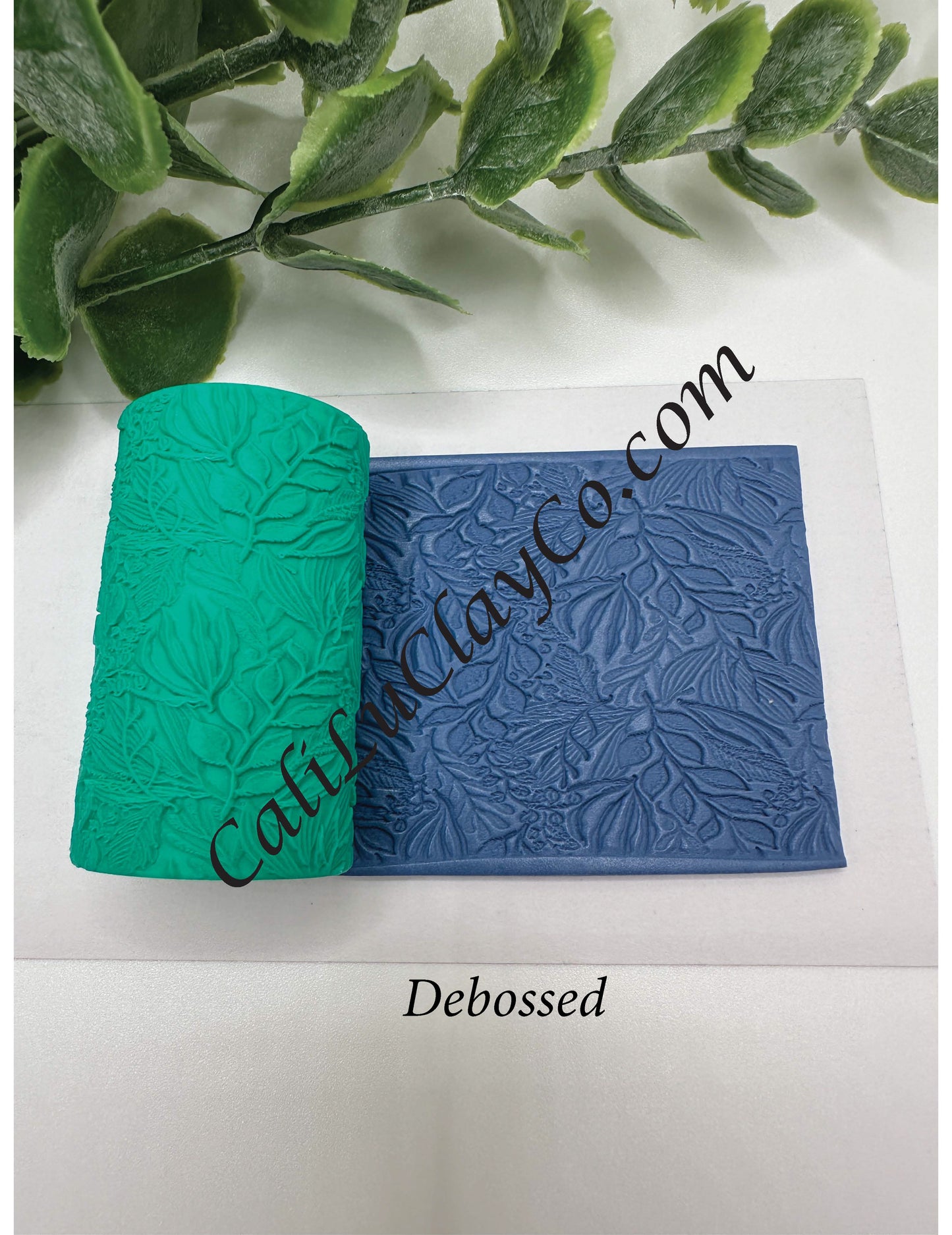 Beautiful Foliage Polymer Clay / Cookie Dough Texture Roller