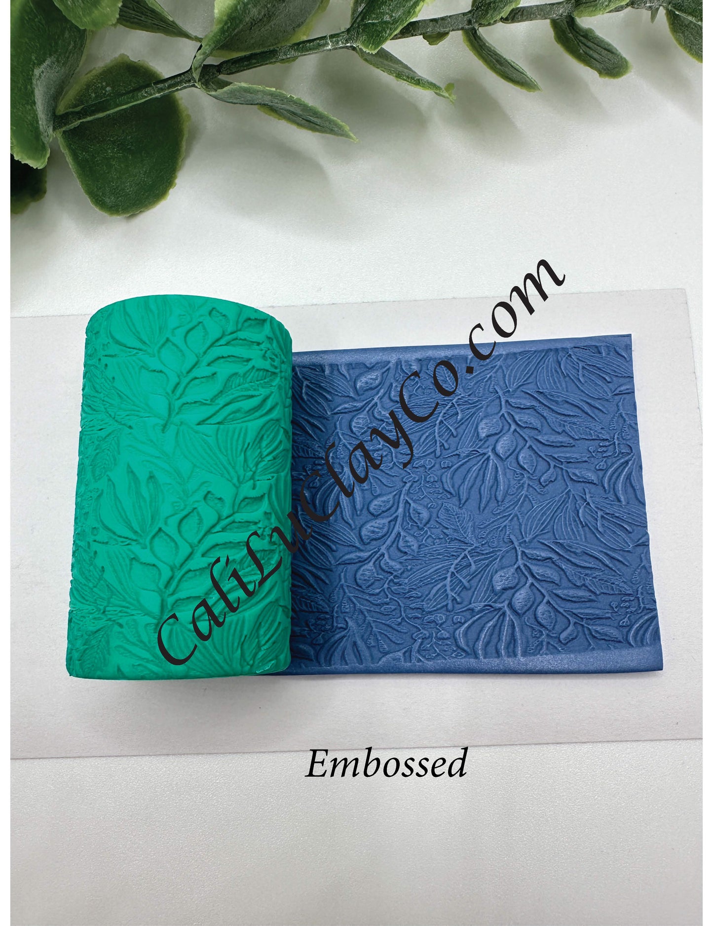 Beautiful Foliage Polymer Clay / Cookie Dough Texture Roller