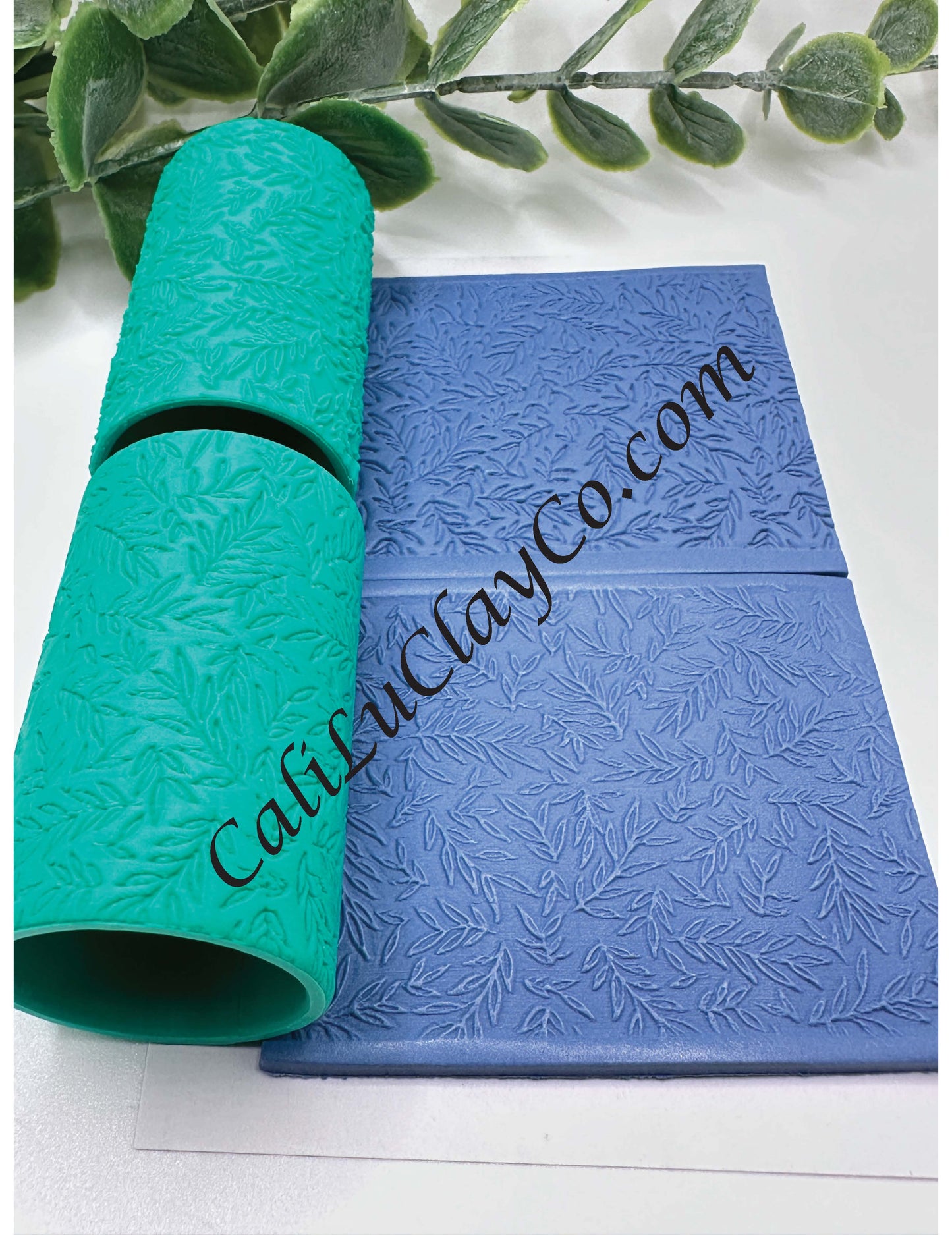 Leafy Twigs Polymer Clay / Cookie Dough Texture Roller