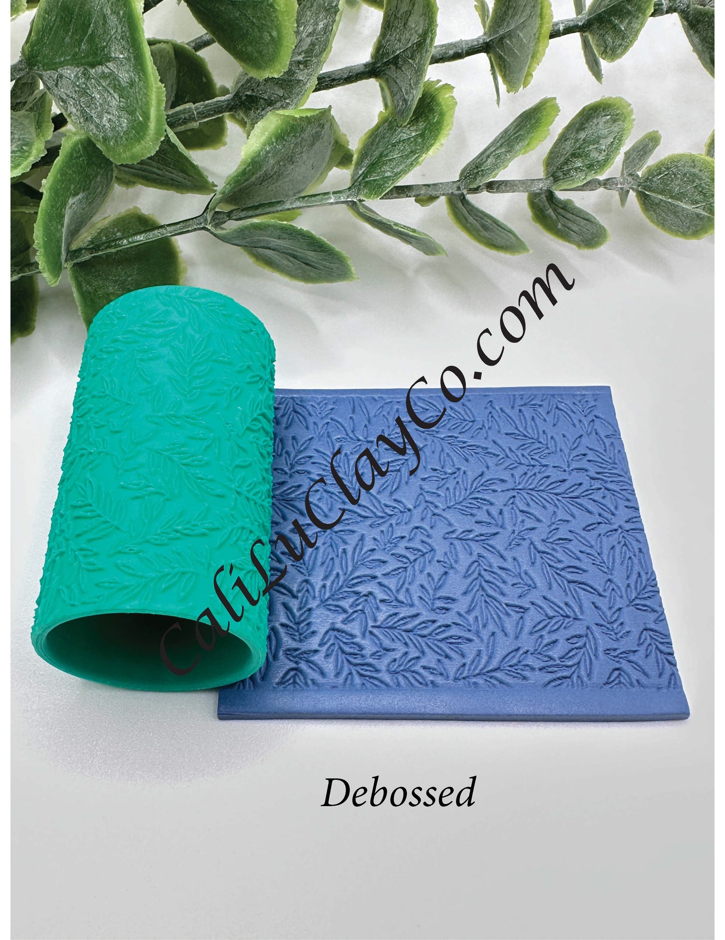 Leafy Twigs Polymer Clay / Cookie Dough Texture Roller