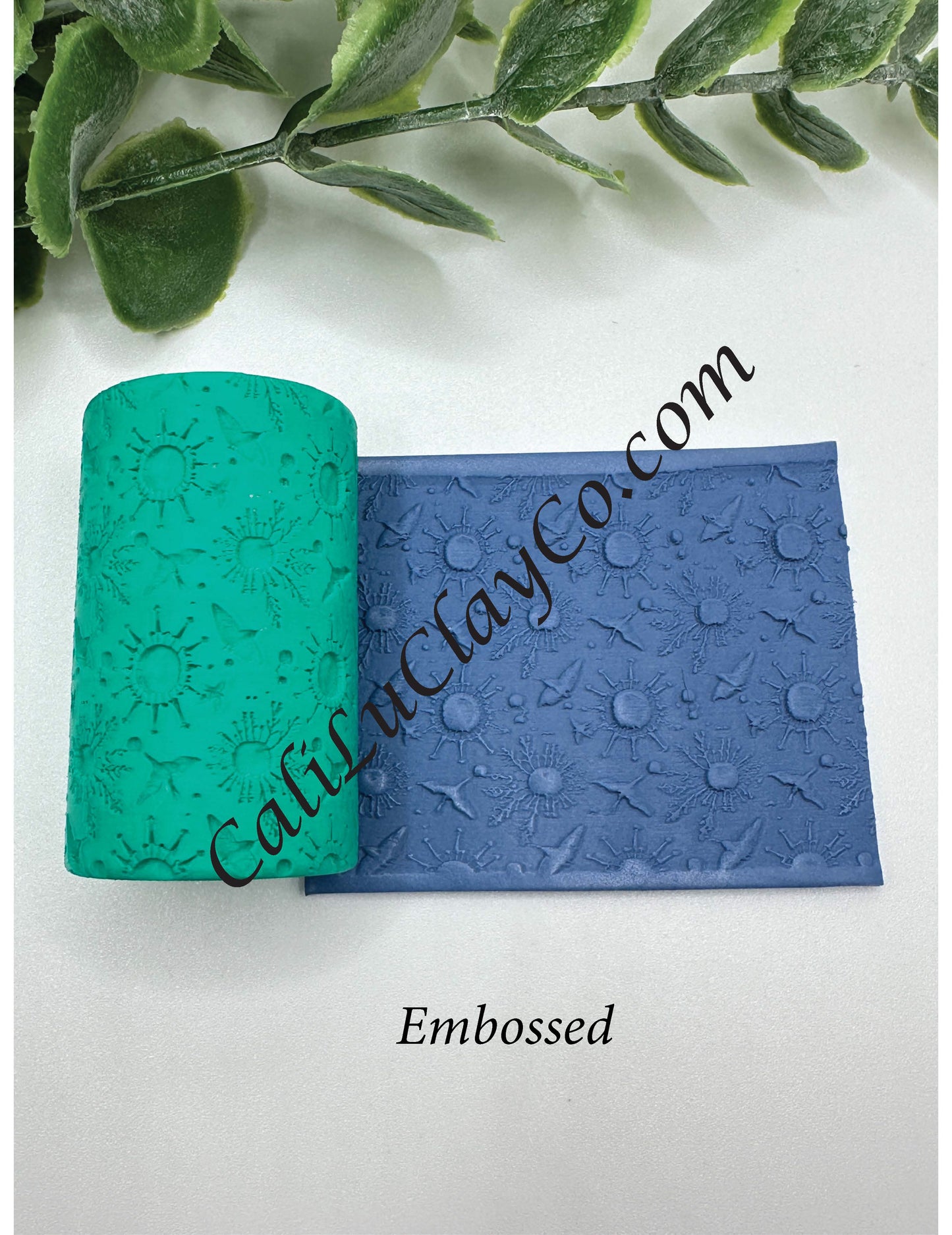 Celestial Winter Polymer Clay / Cookie Dough Texture Roller