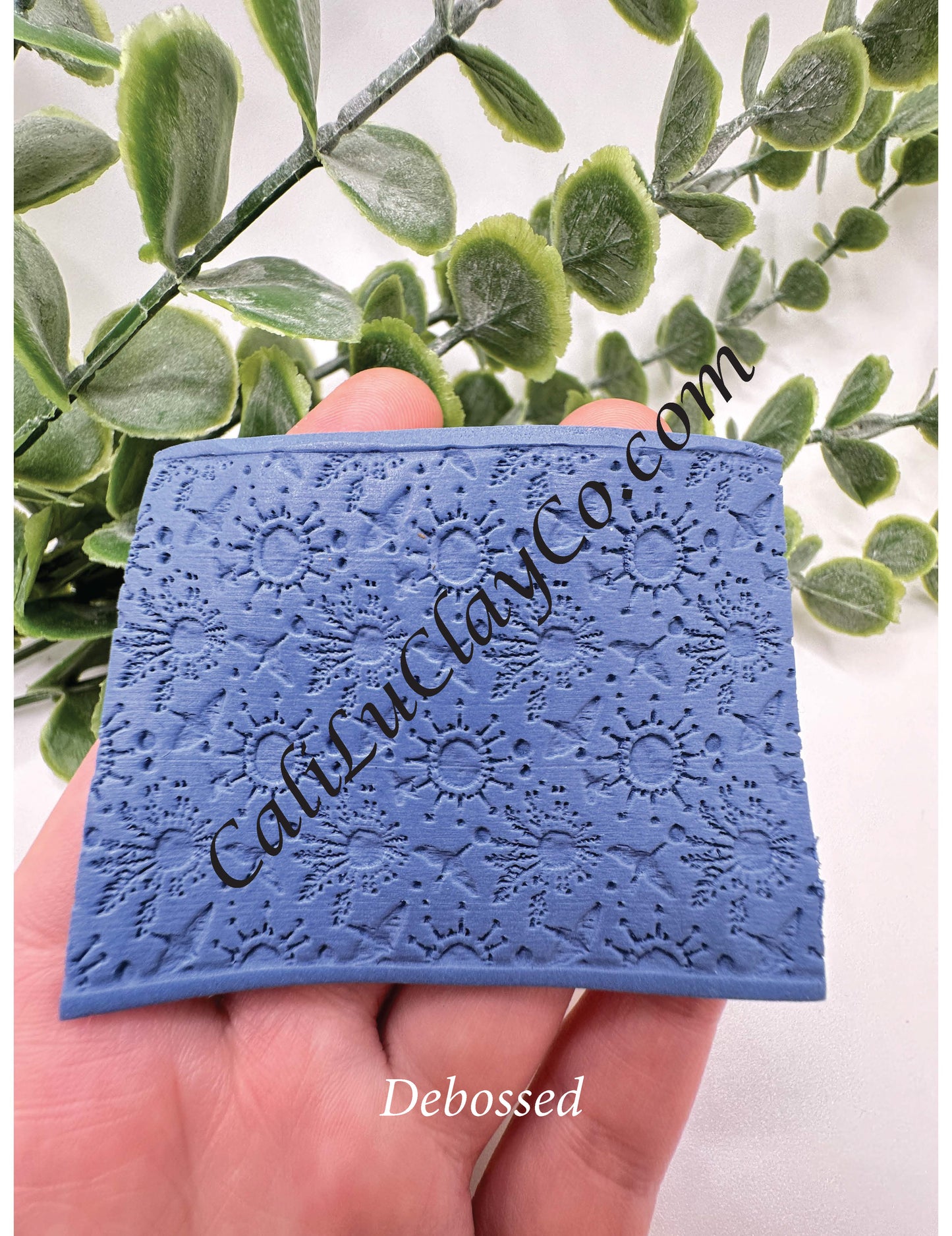 Celestial Winter Polymer Clay / Cookie Dough Texture Roller