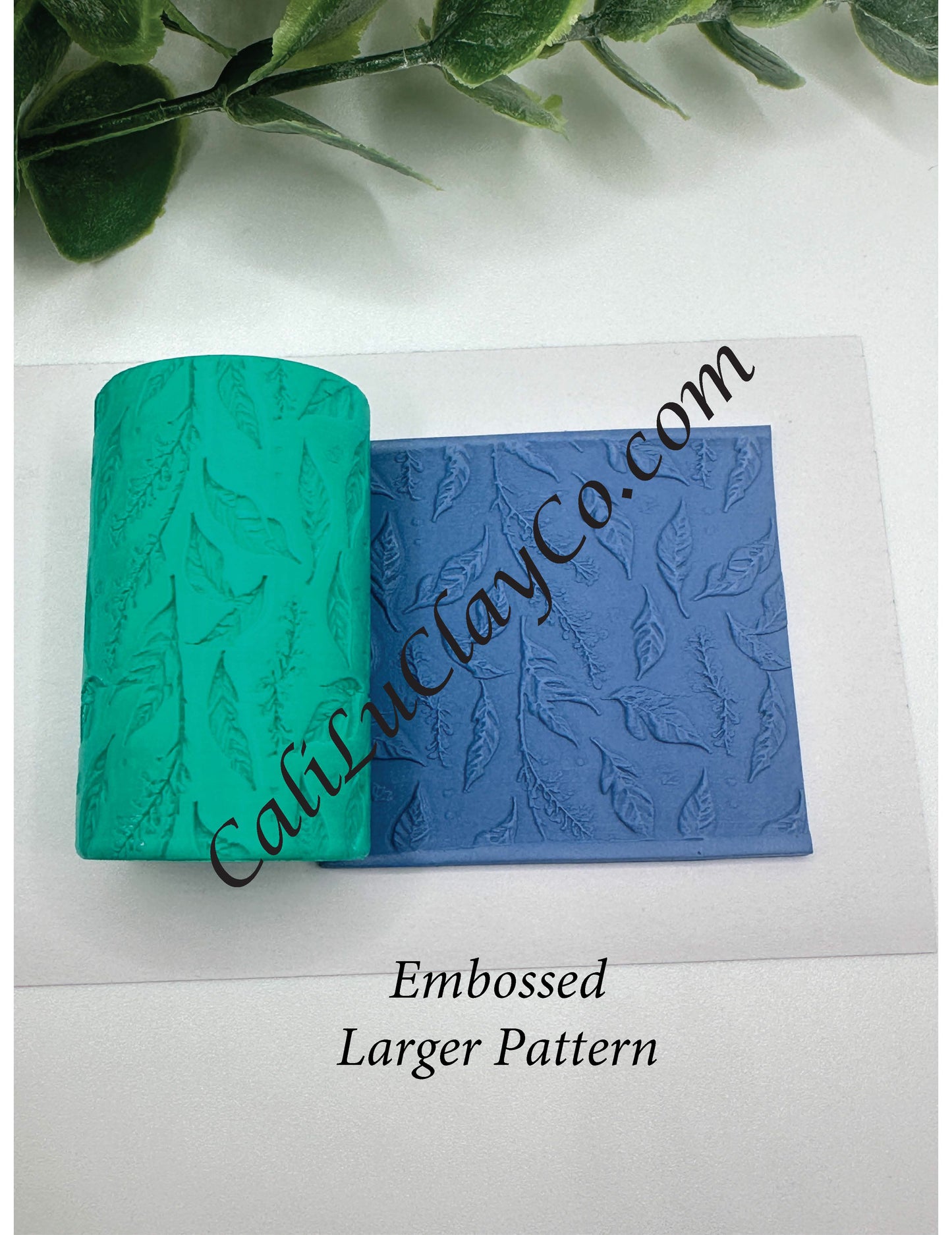 Feathery Leaves (Large Leaves) Texture Roller for Polymer Clay/Fondant/Cookie Dough