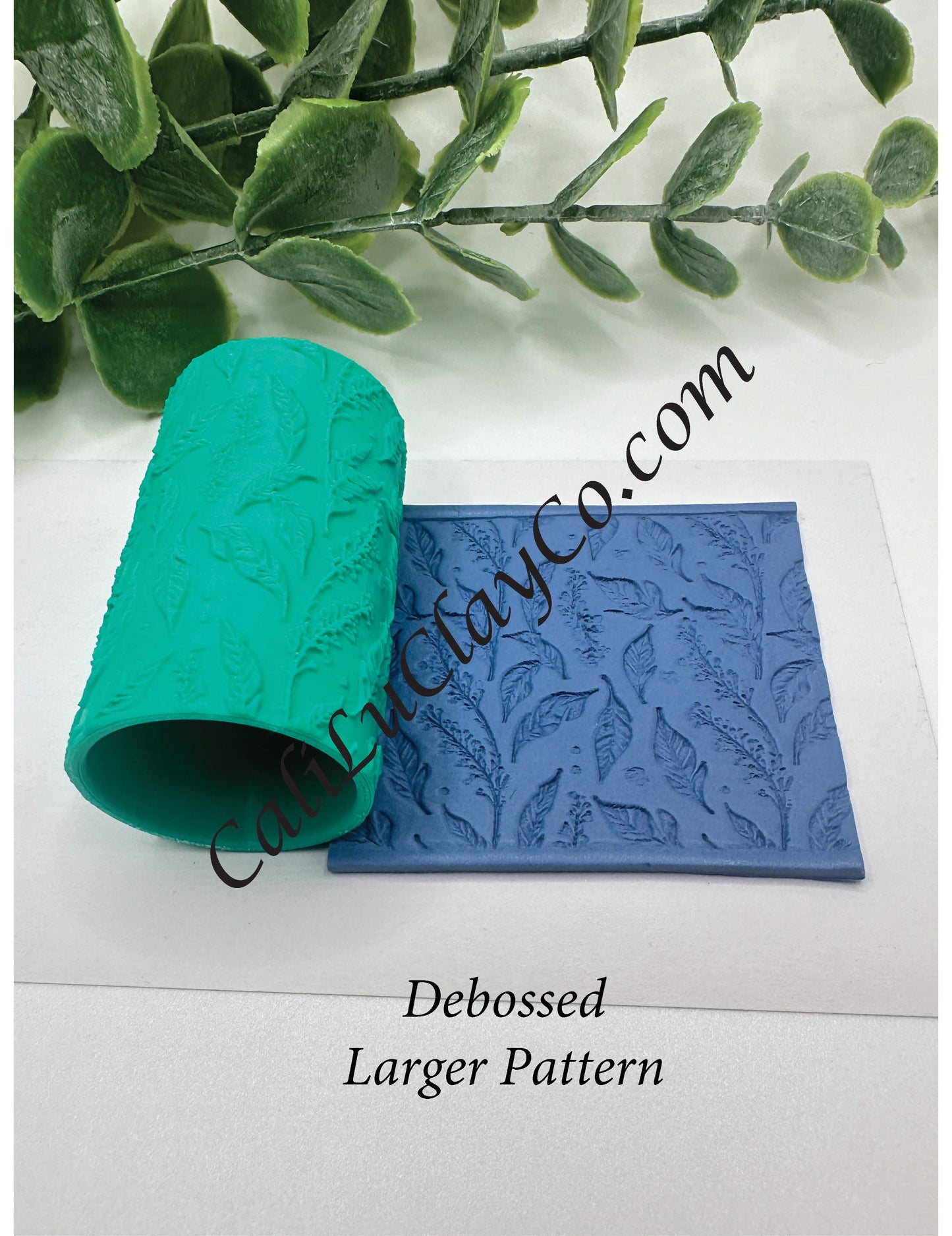 Feathery Leaves (Large Leaves) Texture Roller for Polymer Clay/Fondant/Cookie Dough